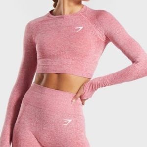 GYMSHARK VITAL SEAMLESS LONG SLEEVE CROP TOP